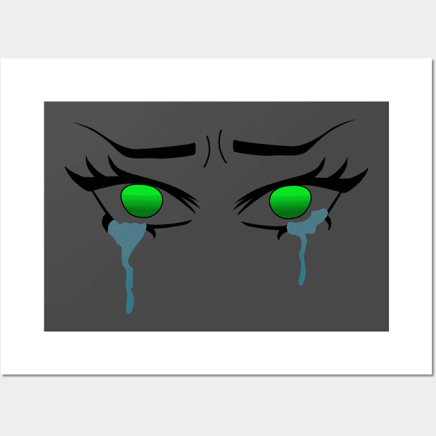 crying eyes Wall Art by Flow Na